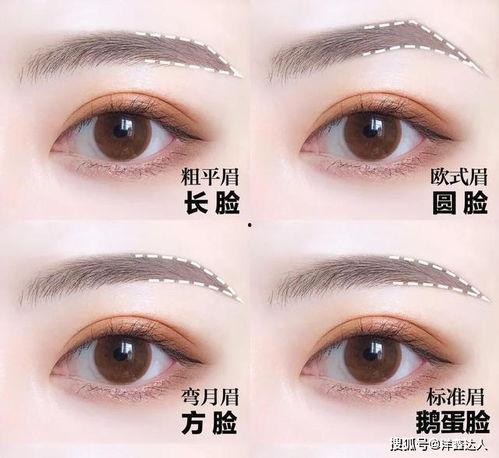 眉毛明星对照图,跟随潮流，塑造个性眉型